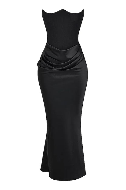 Valentina Maxi Kleid - Schwarz