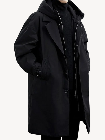 FELIX™ | ELEGANTER HOODED TRENCHCOAT