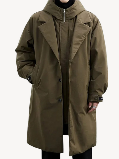 FELIX™ | ELEGANTER HOODED TRENCHCOAT