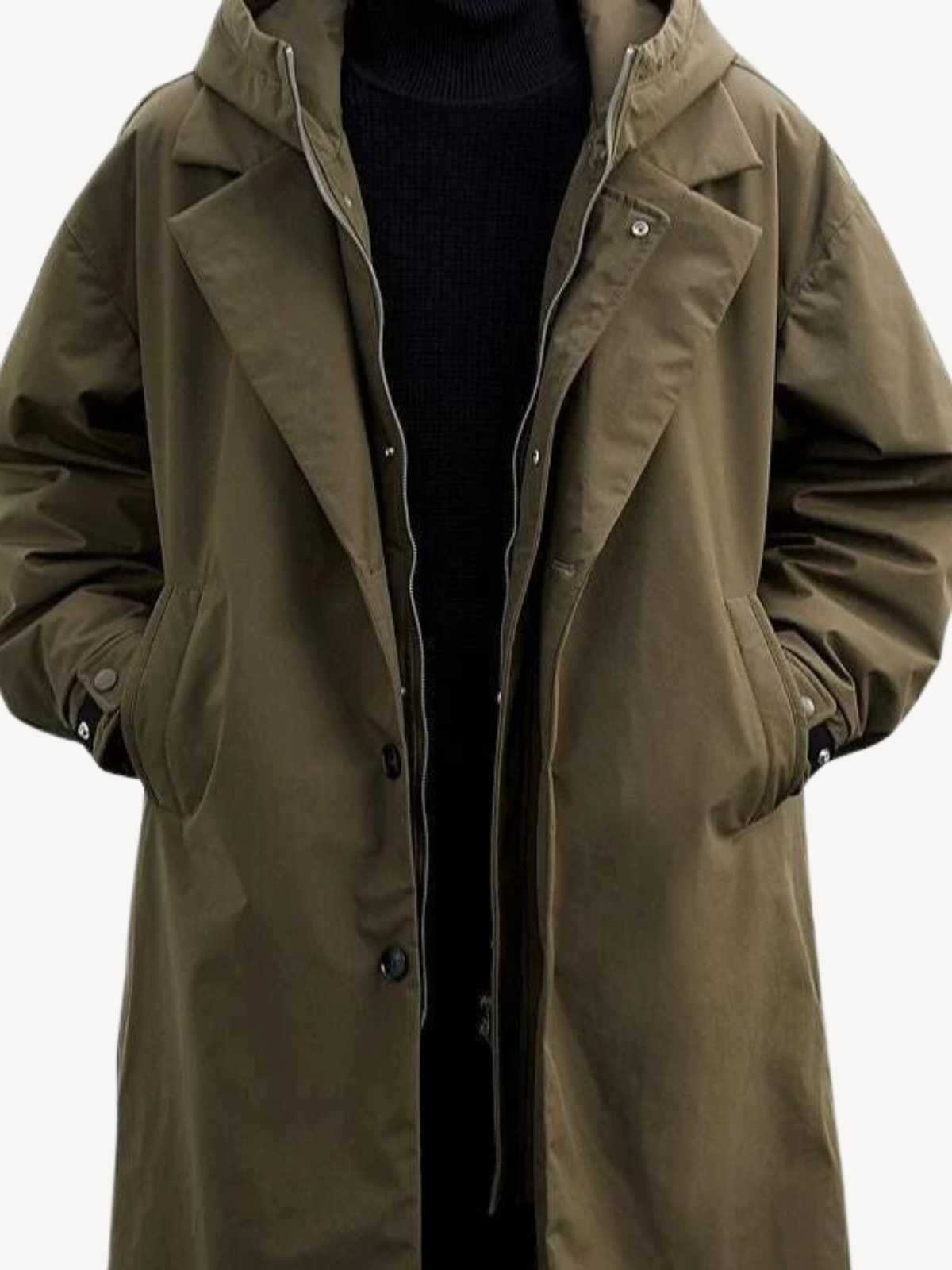 FELIX™ | ELEGANTER HOODED TRENCHCOAT