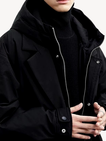 FELIX™ | ELEGANTER HOODED TRENCHCOAT