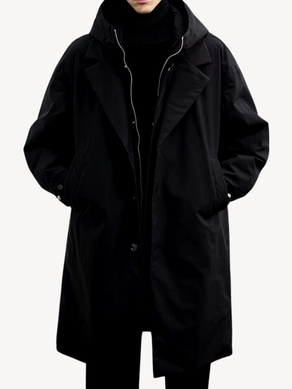 FELIX™ | ELEGANTER HOODED TRENCHCOAT