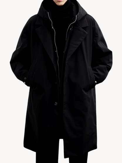 FELIX™ | ELEGANTER HOODED TRENCHCOAT