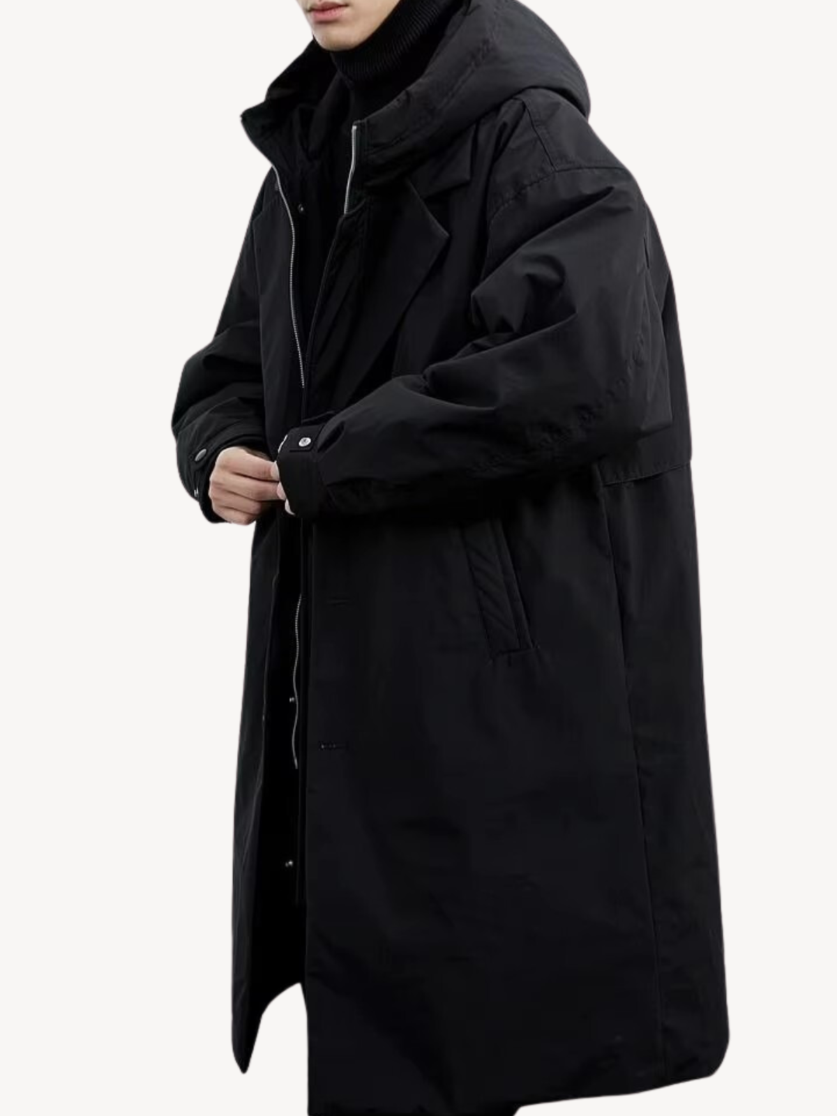 FELIX™ | ELEGANTER HOODED TRENCHCOAT