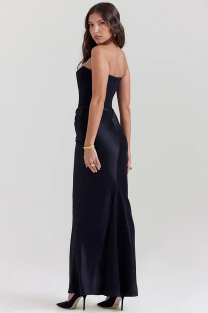 Valentina Maxi Kleid - Schwarz
