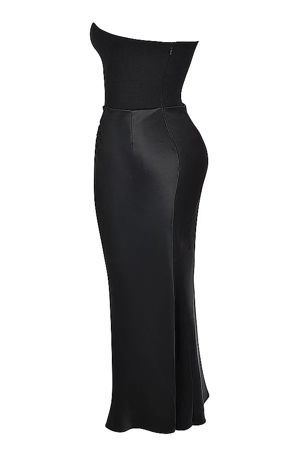 Valentina Maxi Kleid - Schwarz