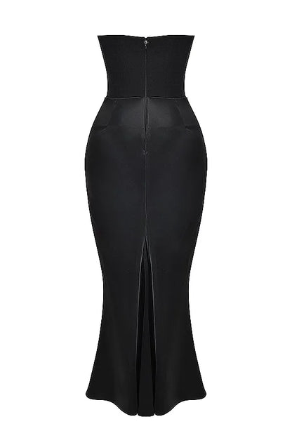 Valentina Maxi Kleid - Schwarz